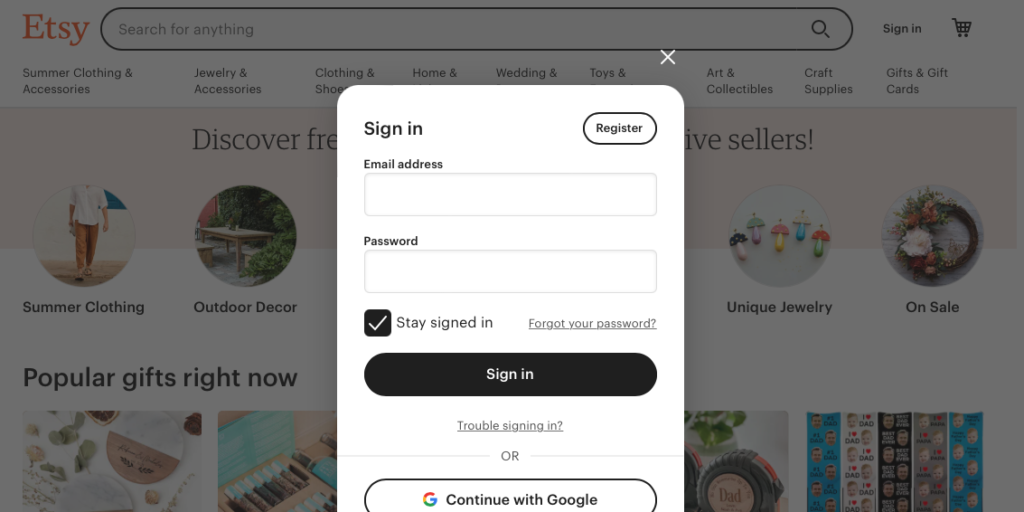 How to start etsy store step 1